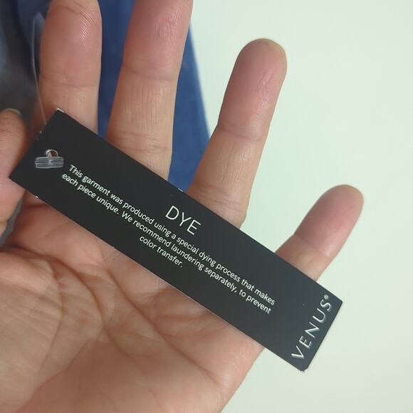 Tie-dye Cold Shoulder Boho Stretch Jersey Knit Knotted Top Women's 1X - Picture 5 of 8